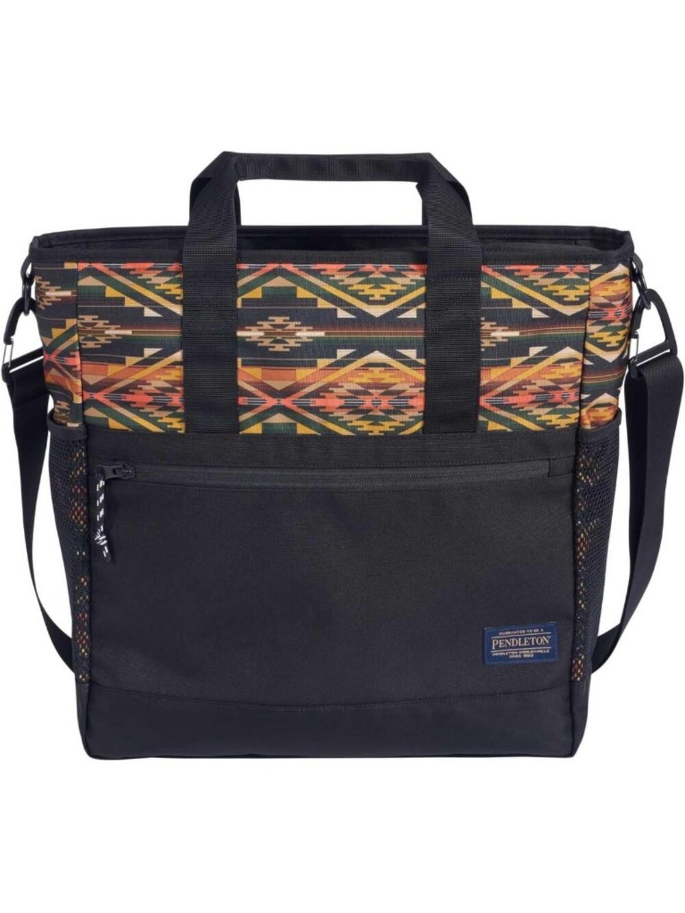 Southwestern Pattern Tote Bag - Adjustable Strap, Multiple Pockets, Travel